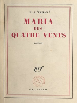 cover image of Maria des quatre vents
